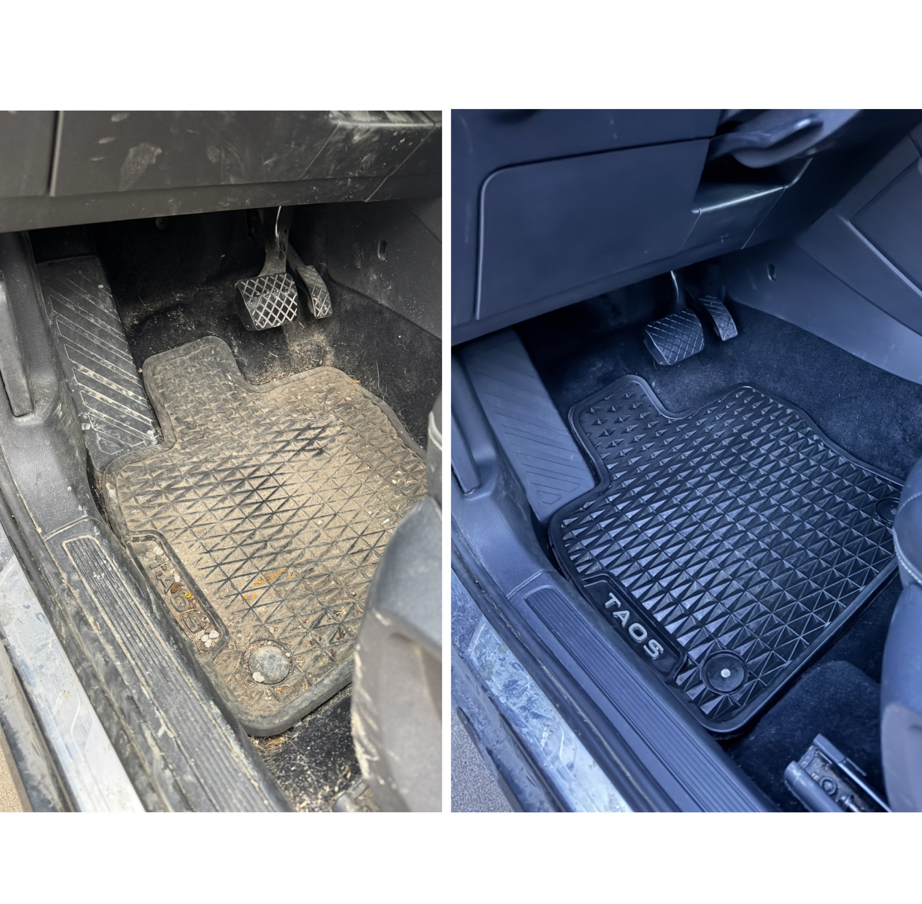 Volkswagen Taos before and after detail