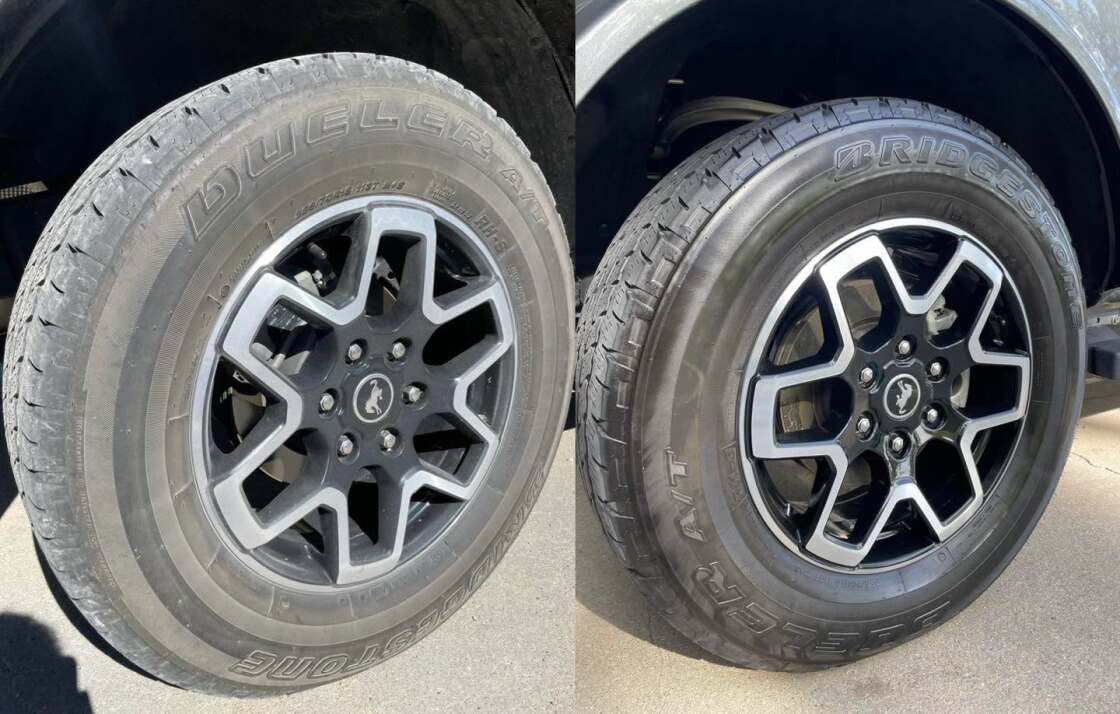 Ford Bronco before and after detail