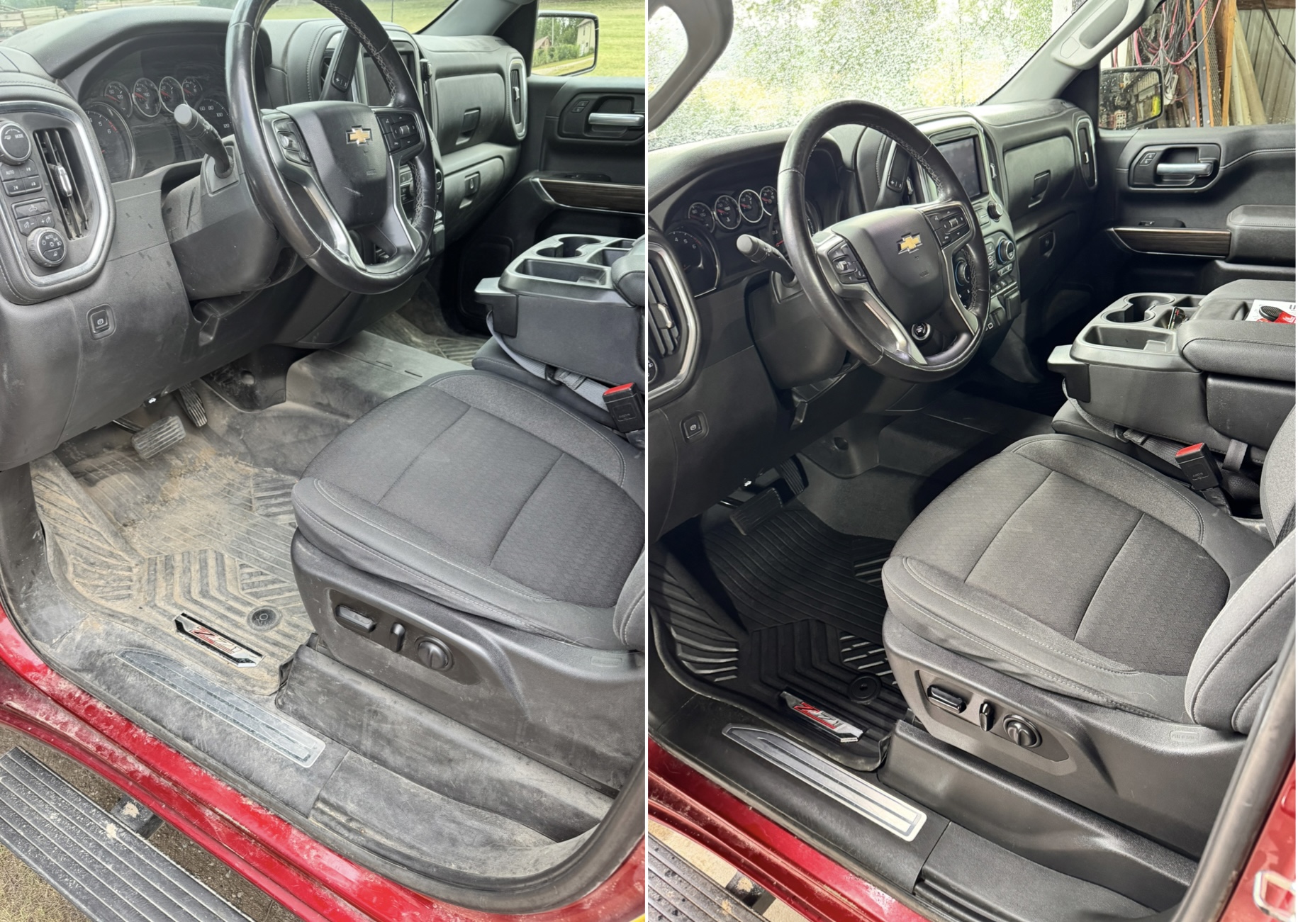 Chevrolet Silverado Z71 before and after detail